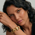 Women's Bracelet with Heart Links