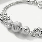 Ladies Multi-Row Bracelet with Decorative Balls