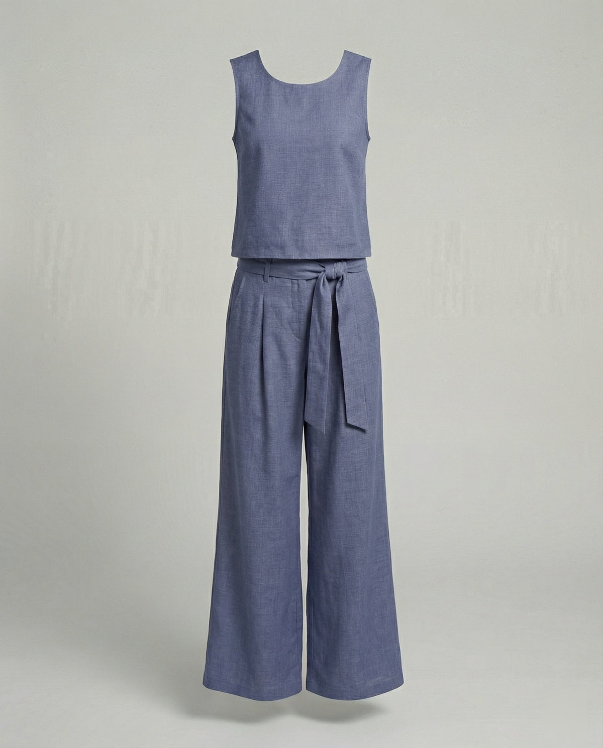 Women's Two-Piece Set Linen Pants