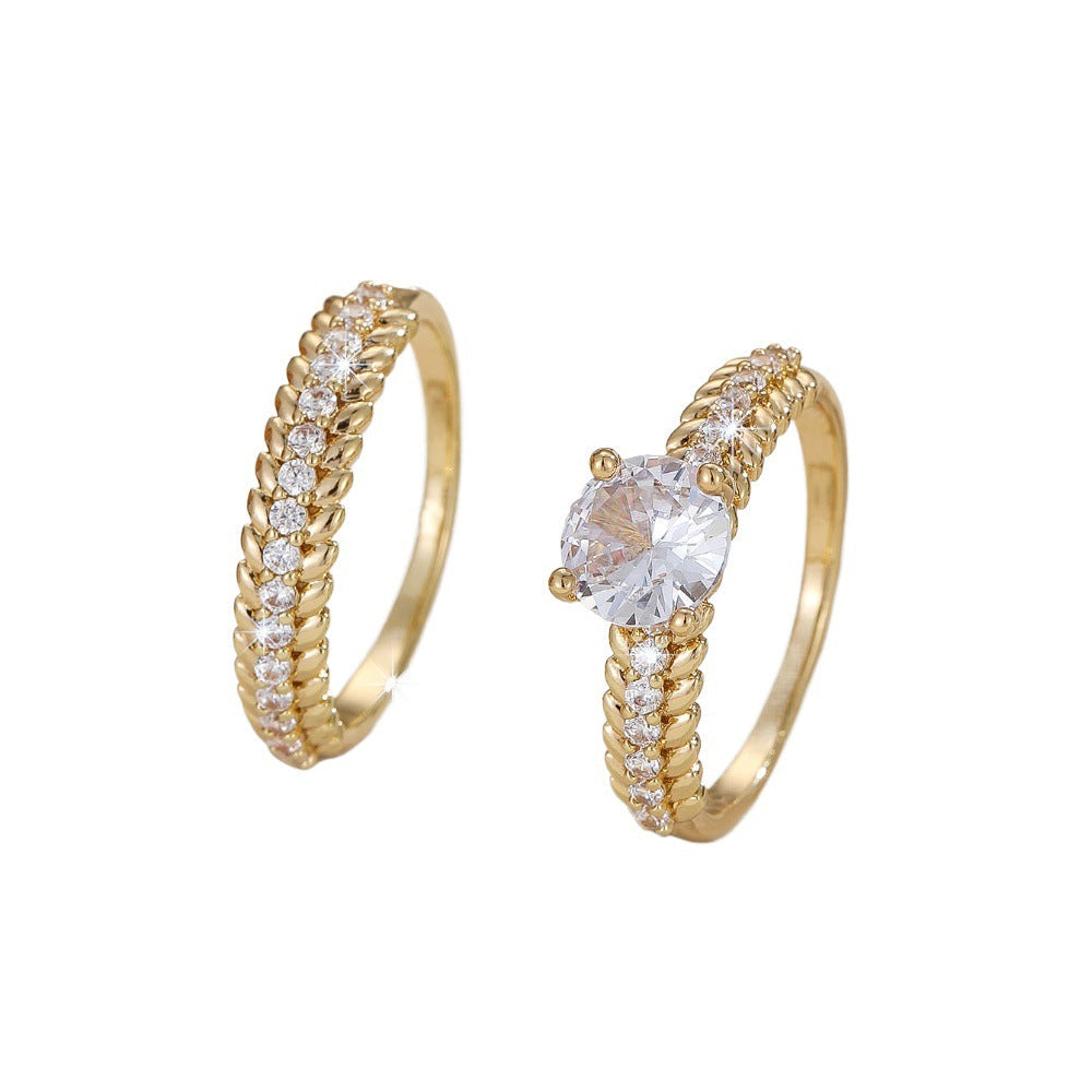 Ladies' ring with exquisitely braided design