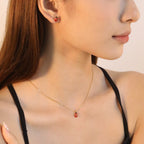 Ladies jewelry set with turtle pendant and matching earrings