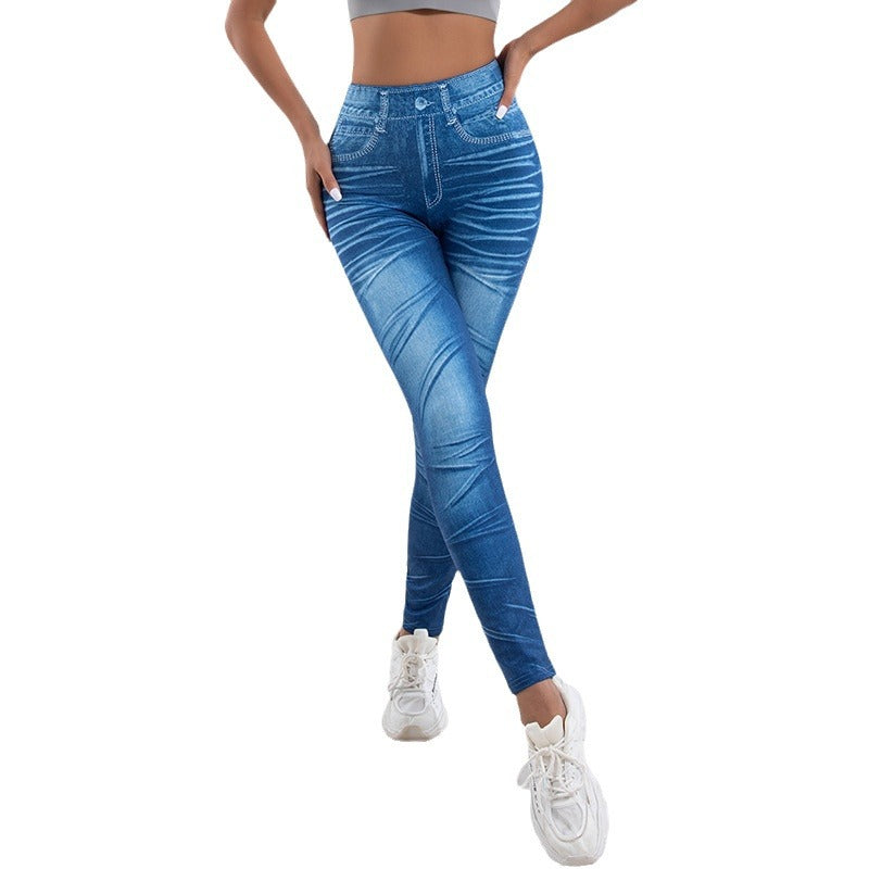 Women's leggings with playful cut-out details and decorative ribbons