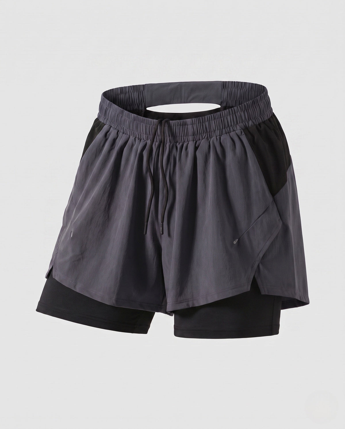 Women's sporty running shorts with innovative Möbius band and breathable inserts